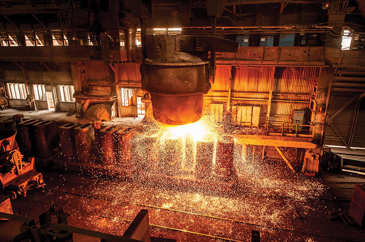 Hydraulics and steel production hand-in-hand